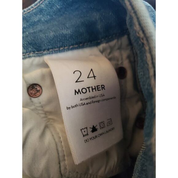 Mother High Waisted Looker Ankle Fray in Shoot To Thrill Leopard Sz 24 (a - Picture 5 of 10